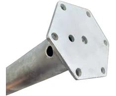 Įsukamas sraigtinis polis M 68x750x2mm M12 HDG