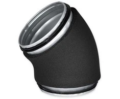 Izoliuota ortakio alkūnė su tarpinėmis IF09-BFS45-100, DN100, 45°