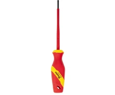 Izoliuotas plokščias atsuktuvas SL3/100mm 1kV DIY-SL1230100-V