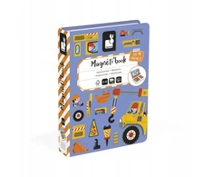 Janod Magnetibook statybų aikštelė 3+ magnetiniai dėlionės
