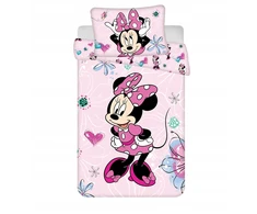 Jerry Fabrics Minnie Mouse patalynė 90x120 COTTON MINNIE FLOWERS lovai 02JF