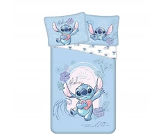 Jerry Fabrics Patalynė 140x200 Lilo and Stitch Wave mėlyna pagalvės užvalkalas 70x90
