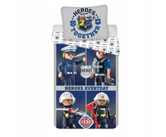 Playmobil Patalynė Bawełniana 140x200 70x90 Policja i Straż