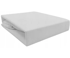 JERSEY medvilninė paklodė su elastine juostele 90x200, pelenų pilka DEN
