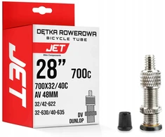 JET dviračio kamera 700x32/40C - 32-630/40-635 Dunlop dviračio vožtuvas DV-48mm