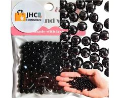 JHC e-commerce Rinkinys apyrankėms gaminti BEADS DIY karoliukai Juodas METAIC PEARLS