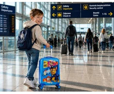 Joumma Bags PAW PATROL DOGS SKYE VAIKŲ KABINĖS lagaminas ANT RATAS KELIAU