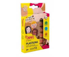 Jovi Plastelino rinkinys 6 x 15g - Odos atspalviai