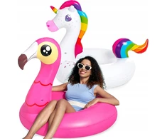 JOYIN 2 pakuotės pripučiamų vienaragio ir flamingo čiužinių