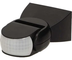 Judesio jutiklis 1200W/180°/12m/IP65 juodas