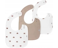 JUKKI COTTON BIB MULTI-PACK COTTON BIB 3 vnt.