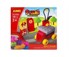 Jumei 3+ kaladėlės FIRE BRITAIN 16 elementų, 20x19cm