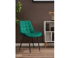 Jumi MINŠTOS VALGOMO KĖDĖS 2x VELIŪRO MODERN ŽALIA KĖDĖ