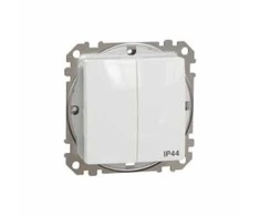 Schneider Electric Jungiklis SCHNEIDER Sedna Desing, 2 klavišų, IP44, baltas; SDD211105