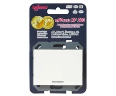 Jungiklis su kontroline lempute be rėmelio XP 500, 1 klavišo, baltos sp.