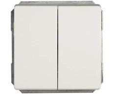 Jungiklis VILMA STANDARD ST 150, 2 klavišų, su pašvietimu, be rėmelio, baltas