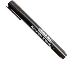 Strendpro Strend Pro Juodas permanentinis žymeklis 4,5mm