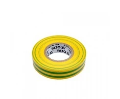 Juosta izoliacinė žalia-geltona 0.13 mm*15 mm*10 m YT-81593 YATO (12/72)