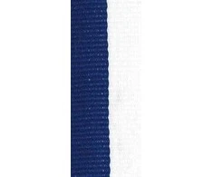 Juosta medaliui 80x1cm poliest./mėlyna/balta