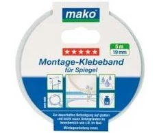 Mako Lipni juosta veidrodžiams PREMIUM 832500SB, 19 mm x 5 m