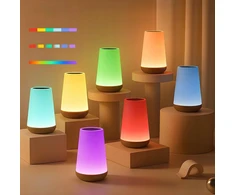 JYSafora PRIJUNGTAMAS RGB LED NAKTINIS LEMPAS VAIKAMS SU LIETIMO JUTIKLIU + NUOTOLINIO PULTU