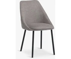 Jysk Minkšta smėlio kėdė juodomis kojomis, 85 cm
