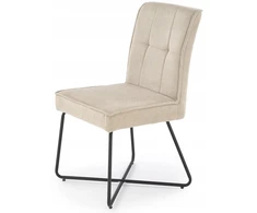 K534 Halmar kėdė – moderni, minkšta, smėlio/juoda