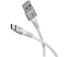 „Goobay“ | USB-C į USB-A itin minkštas tekstilinis laidas su metaliniais kištukais | 74531