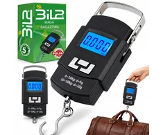 KABLIS SVARSTYKLĖS BiL2 elektroninis skaitmeninis 50 kg pakabinamas bagažo rankinis kabliukas