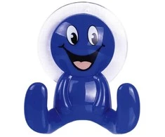 Kabliukas RIDDER Smiley Mėlynas, su siurbtuku