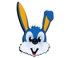 Kablys lipdukas RIDDER Bunny Mėlynas