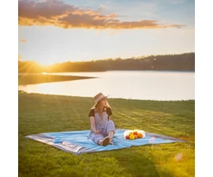 Kadax BEACH MAT PICNIC POCKET PAPLŪDŽIO ANTKLĖ 200x210 ATSPIRUS VANDENIUI + silkė