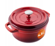 Kadax EMALINIS KETUS PUODAS 4,5 L SU DANGIU DUJINĖS DIDELIOS KROSTELĖS 23 cm