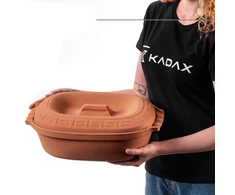 Kadax ROMĖNĖS MOLIO PUODAS 5 L MOLINIO INDO FORMA SU DANDINGU OVALUS DIDELIS