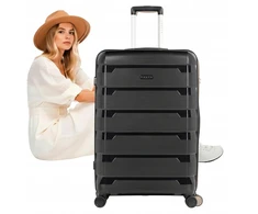 KADVA Cayes kelioninis lagaminas 113l 77x51x31 cm DIDELIS ANT RATAS KIETUS BAGAŽAS