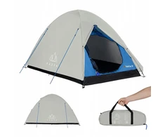 KADVA Festa 2 2 asmenų kempingo palapinė pilka/mėlyna LIGHTWEIGHT COMPACT
