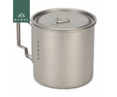 KADVA TITANIUM TOURIST puodukas / 650ml / LIGHT 120g / sulankstomas + dangtelis
