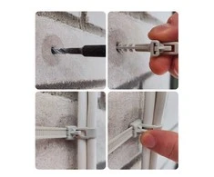 Kaištis su daugkartiniu užtraukiamu dirželiu BALTPLAST, Ø6x200mm/20 vnt., juodos sp.