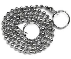 Kaištuko grandinėlė DEPLASTIK, chromo, 46 cm