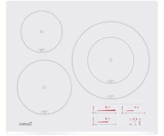 Kaitlentė CATA Hob | INSB 6030 WH | Induction | Number of burners/cooking zones 3 | Slider touch | Baltas