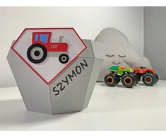 Kajawis Duża Skarbonka vaikams Skarbonka su imieniem Traktor Prezent na urodziny