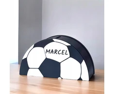 Kajawis Skarbonka vaikams su imieniem Futbolo kamuolys Prezent na urodziny dla dziecka