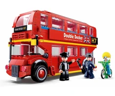 Kaladėlės SLUBAN MB London dviaukštis autobusas 382 - B0708