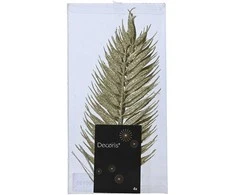Kalėdinė dekoracija SPRAY LEAF, šampaninės sp., 0,33 x 15 x 42 cm, 4 vnt