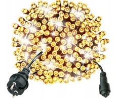 Kalėdinės eglutės lemputės 300 LED šiltai balta nuolat mirksi balta + mirksi