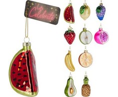 None Christmas Tree toy Fruit. various colours