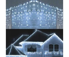 kalėdinių lempučių girlianda ŠALTAI BALTOS 500 LED
