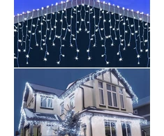 kalėdinių lempučių girlianda ŠALTAI BALTOS 300 LED