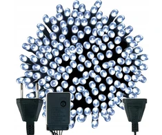 Kalėdų eglutės lemputės, 200 LED ŠALTAI BALTOS