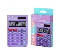 KALKULATOR KIESZONKOWY ERICHKRAUSE PC-101 8 CYFR Violetinis DLA DZIECKA